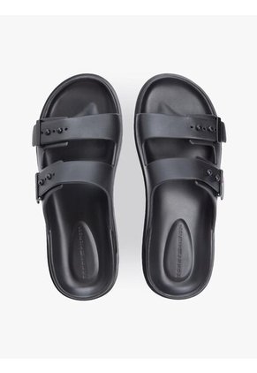 Sandalias Negro Ligeras Con Hebillas Y Suela Dentada Tommy Hilfiger