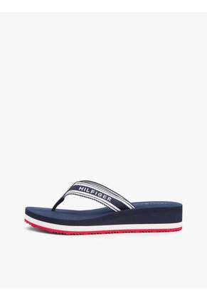 Sandalias Multicolor De Cuña Con Tira Trenzada Tommy Hilfiger