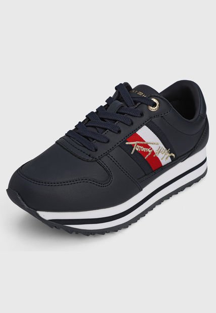 Tommy Hilfiger TENIS SIGNATURE DE RUNNING CON CINTA TOMMY HILFIGER MUJER