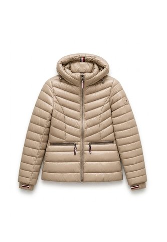 Chaqueta Dorado Ligera Acolchada Con Logo Tommy Hilfiger Tommy Hilfiger