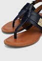 Sandalia Plana Azul Oscuro-Blanco Tommy Hilfiger de Tommy Hilfiger