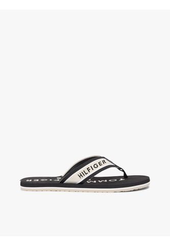 Sandalias Negro De Tiras De Textil Trenzado Con Logo Tommy Hilfiger Tommy Hilfiger