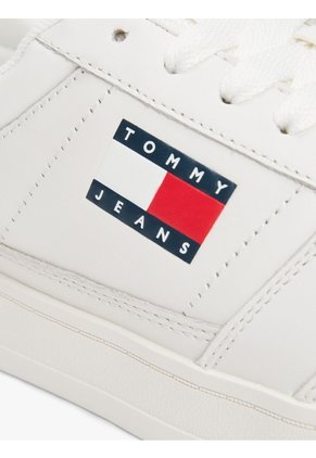 Tenis Blanco The Greenwich Essential De Cuero Tommy Hilfiger