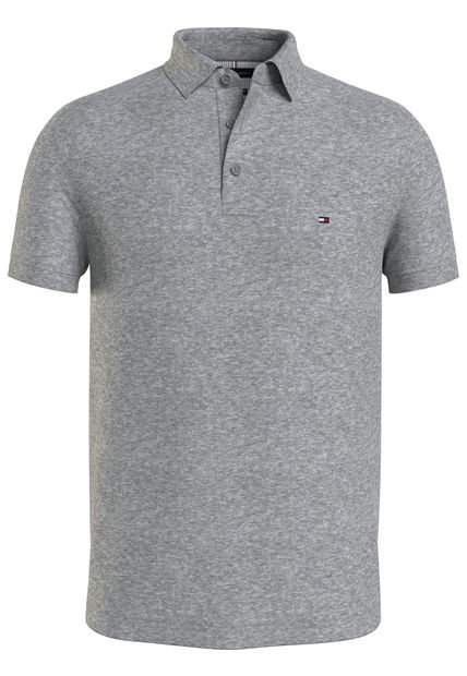 Polo 1985 Collection De Piqué Y Corte Slim Gris Tommy Hilfiger