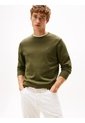 Saco Verde De Cuello Redondo Con Logo Bordado Tommy Hilfiger de Tommy Hilfiger