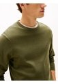 Saco Verde De Cuello Redondo Con Logo Bordado Tommy Hilfiger de Tommy Hilfiger