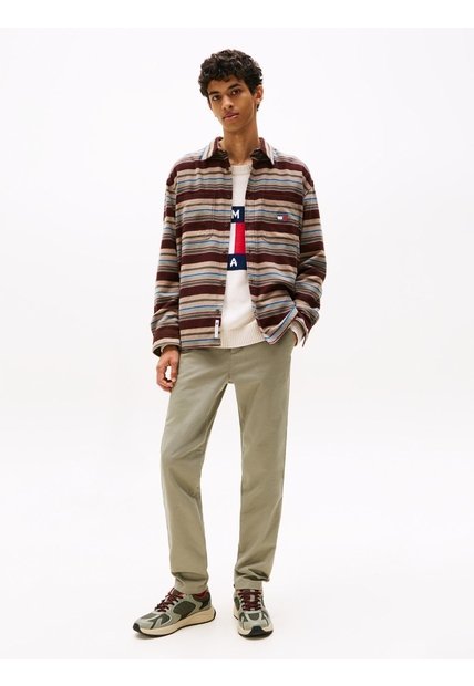 Pantalón Verde Chino Austin De Corte Slim Tommy Jeans