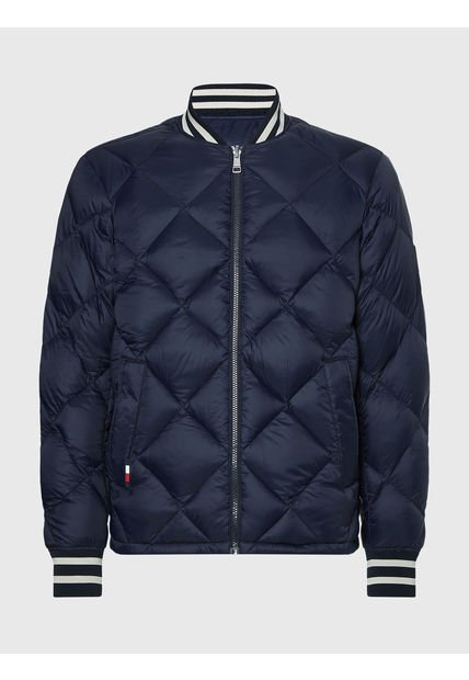 Chaqueta Bomber Universitaria Reversible Azul Tommy Hilfiger