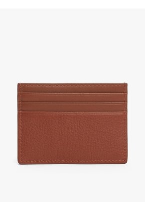 Tarjetero Marrón Corporate De Cuero Con Logo Tommy Hilfiger
