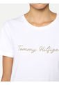 Camiseta Mujer Manga Corta Regular Fit Blanco de Tommy Hilfiger
