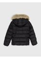 Chaqueta Niña Negra Essential Con Capota Y Plumón Tommy Hilfiger de Tommy Hilfiger