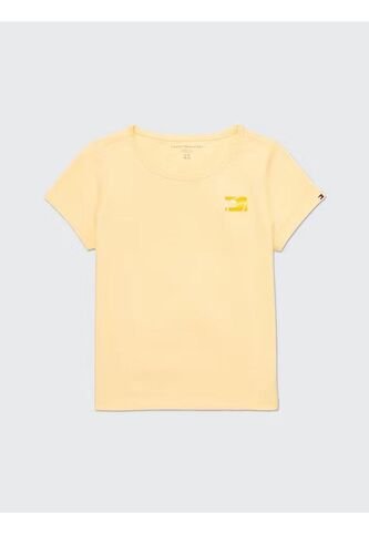 Camiseta Niña Amarilla Con Firma Sensorial Adaptive Tommy Hilfiger Tommy Hilfiger