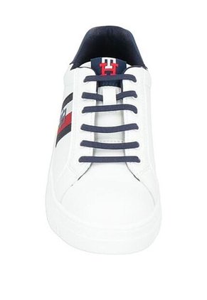 Tenis Con Rayas Para Niños Blanco Tommy Hilfiger