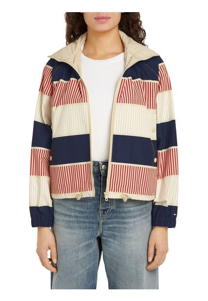 Chaqueta Rompeviento AOP A Rayas Tommy Hilfiger