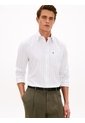 Camisa Blanca De Corte Clásico Con Diseño De Rayas Tommy Hilfiger de Tommy Hilfiger