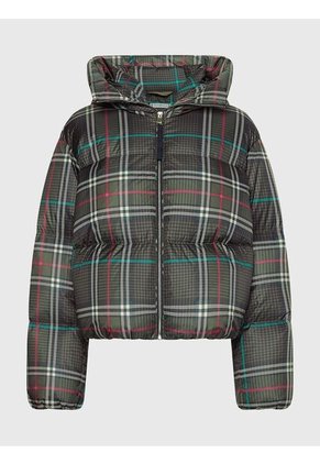 Chaqueta Acolchada Amplia De Cuadros Mujer  Tommy Hilfiger