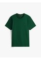 Camiseta Verde De Cuello Redondo Con Logo Bordado Tommy Hilfiger de Tommy Hilfiger
