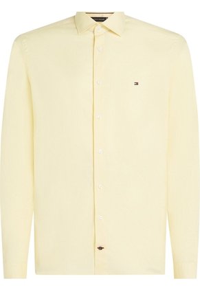Camisa Amarillo Flex Poplin De Corte Slim Tommy Hilfiger