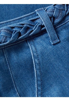 Jeans Anchos De Talle Alto Con Cinturón Mujer  Tommy Hilfiger