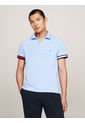 Polo Celeste De Corte Slim Con Logo Hilfiger Tommy Hilfiger de Tommy Hilfiger