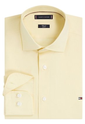 Camisa Amarillo Flex Poplin De Corte Slim Tommy Hilfiger