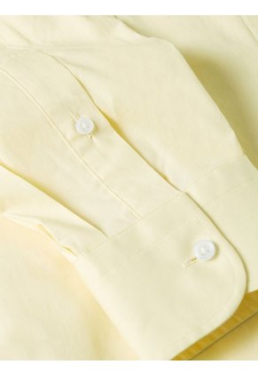 Camisa Amarillo Flex Poplin De Corte Slim Tommy Hilfiger