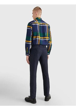 Sobrecamisa De Cuadros En Algodón Oxford Hombre Verde Tommy Hilfiger