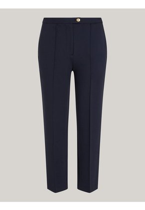 Pantalón Azul De Corte Slim Con Raya Marcada Tommy Hilfiger