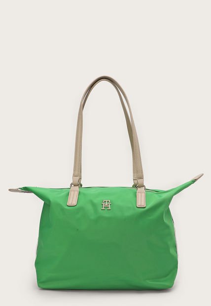 Bolso Verde-Beige Tommy Hilfiger