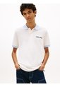 Polo Marfil De Piqué Regular Con Logo Bordado Tommy Jeans de Tommy Hilfiger