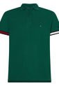 Polo De Punto Slim Con Ribetes A Contraste Hombre Verde Tommy Hilfiger de Tommy Hilfiger