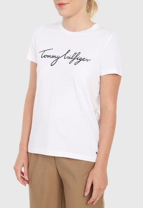 Camiseta Blanco-Negro Tommy Hilfiger