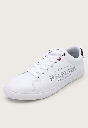 Tenis Lifestyle Blanco Tommy Hilfiger Logo Established 1985