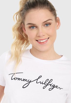 Camiseta Blanco-Negro Tommy Hilfiger