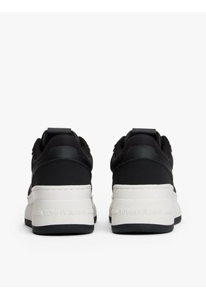 Tenis Negro Retro De Plataforma Tommy Hilfiger