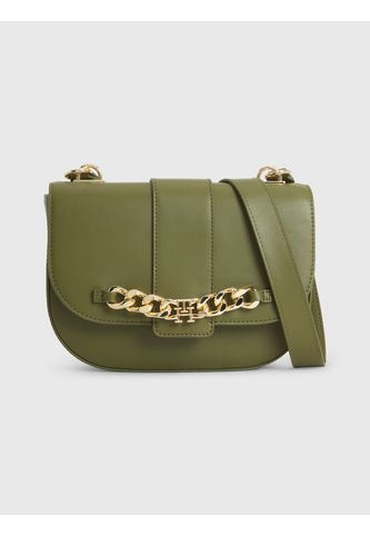 Bolso Bolso Pequeño Con Solapa Y Cadena Mujer Verde Tommy Hilfiger Tommy Hilfiger