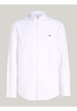 Camisa Blanca Oxford De Corte Regular Tommy Jeans