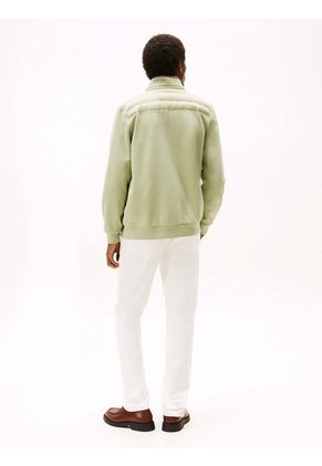 Chaqueta Verde De Punto Acolchada Con Cremallera Tommy Hilfiger