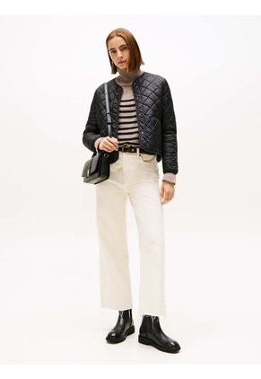 Chaqueta Negra Acolchada Ligera Y Repelente Al Agua Tommy Hilfiger