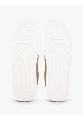 Tenis Khaki Con Diseño Court De Gamuza Tommy Hilfiger