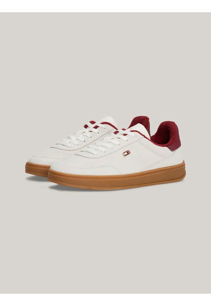 Tenis Blanco Heritage Con Logo Esmaltado Tommy Hilfiger