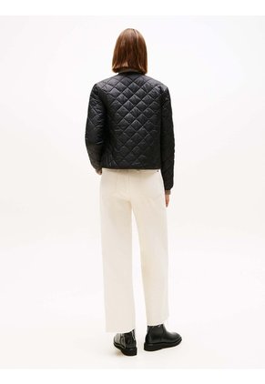 Chaqueta Negra Acolchada Ligera Y Repelente Al Agua Tommy Hilfiger