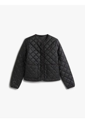 Chaqueta Negra Acolchada Ligera Y Repelente Al Agua Tommy Hilfiger