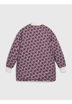 Chaqueta De Peluche Reversible Con Monogramas Para Niña Tommy Hilfiger