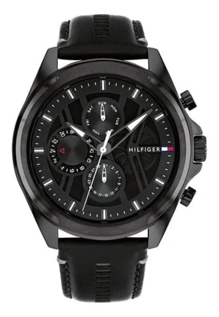 Reloj Negro De Tommy Hilfiger Para Hombres Negro Tommy Hilfiger