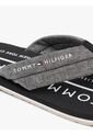 Sandalias Negro De Jacquard En Chambray De Puro Lino Tommy Hilfiger de Tommy Hilfiger