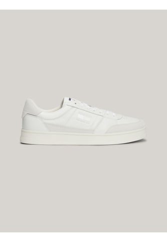 Tenis Blanco De Cuero Con Logo Tonal Tommy Hilfiger Tommy Hilfiger