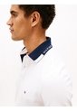 Polo Blanco De Corte Regular Con Logo Gráfico Tommy Hilfiger de Tommy Hilfiger