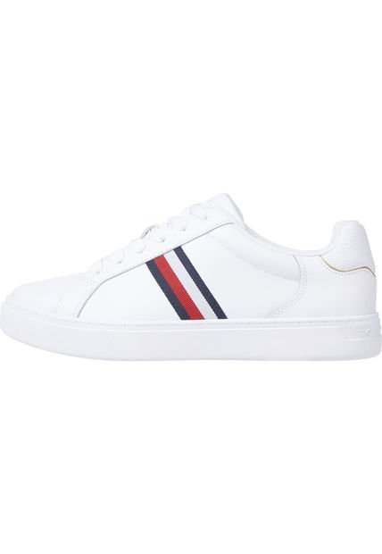 Tenis Blancos En Cuero Essential Para Mujer Tommy Hilfiger