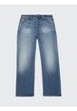 Jean  Adaptive De Talle Alto Y Pernera Ancha Mujer Azul Tommy Hilfiger de Tommy Hilfiger